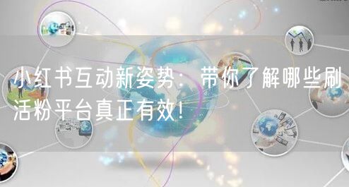 小红书互动新姿势：带你了解哪些刷活粉平台真正有效！
