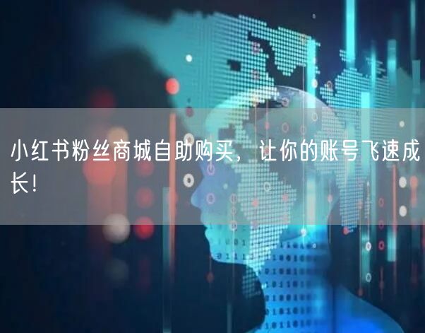 小红书粉丝商城自助购买，让你的账号飞速成长！
