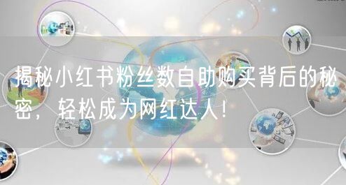 揭秘小红书粉丝数自助购买背后的秘密，轻松成为网红达人！