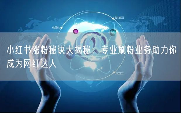 小红书涨粉秘诀大揭秘：专业刷粉业务助力你成为网红达人