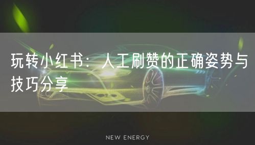 玩转小红书：人工刷赞的正确姿势与技巧分享