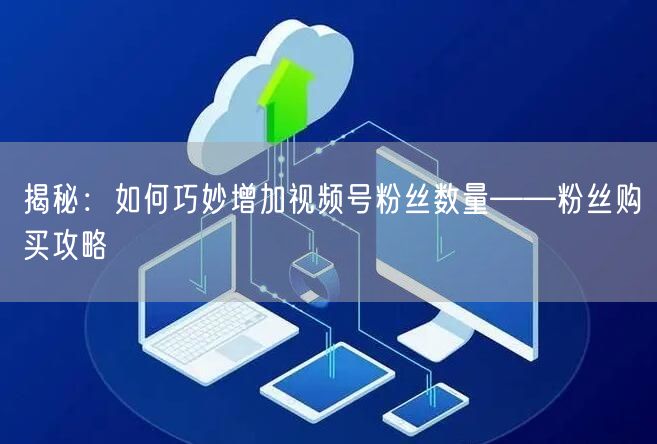 揭秘：如何巧妙增加视频号粉丝数量——粉丝购买攻略