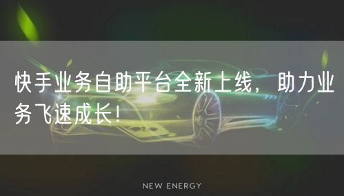 快手业务自助平台全新上线，助力业务飞速成长！