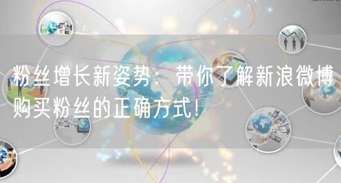 粉丝增长新姿势：带你了解新浪微博购买粉丝的正确方式！