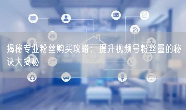 揭秘专业粉丝购买攻略：提升视频号粉丝量的秘诀大揭秘