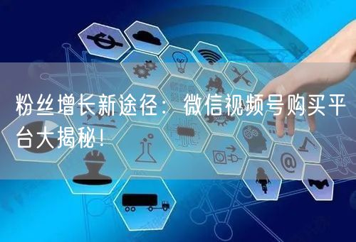 粉丝增长新途径：微信视频号购买平台大揭秘！