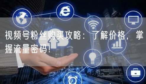 视频号粉丝购买攻略：了解价格，掌握流量密码！