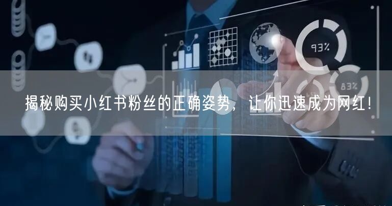 揭秘购买小红书粉丝的正确姿势，让你迅速成为网红！