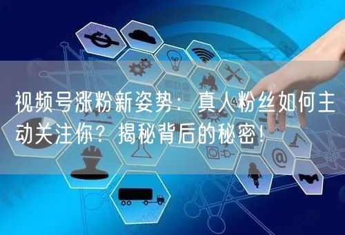 视频号涨粉新姿势：真人粉丝如何主动关注你？揭秘背后的秘密！