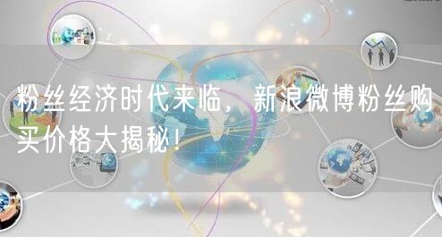 粉丝经济时代来临，新浪微博粉丝购买价格大揭秘！