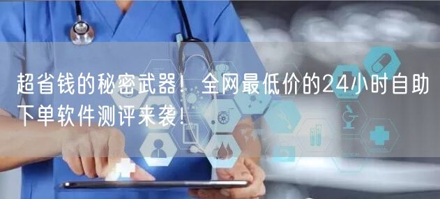 超省钱的秘密武器！全网最低价的24小时自助下单软件测评来袭！