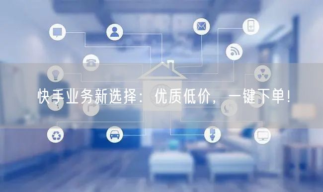 快手业务新选择：优质低价，一键下单！