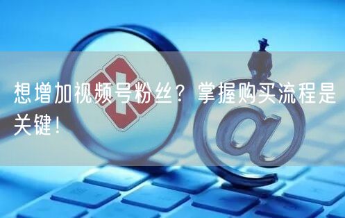 想增加视频号粉丝？掌握购买流程是关键！