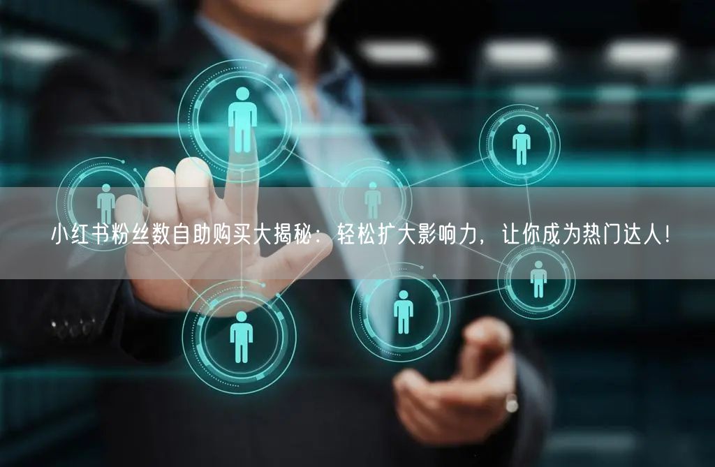 小红书粉丝数自助购买大揭秘：轻松扩大影响力，让你成为热门达人！