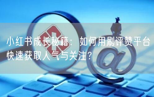 小红书成长秘籍：如何用刷评赞平台快速获取人气与关注？