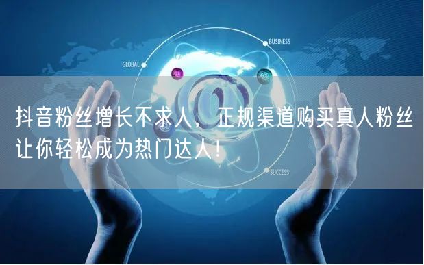 抖音粉丝增长不求人，正规渠道购买真人粉丝让你轻松成为热门达人！