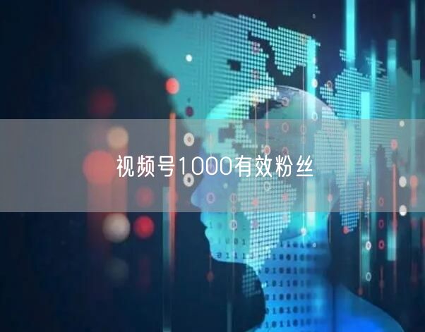 视频号1000有效粉丝