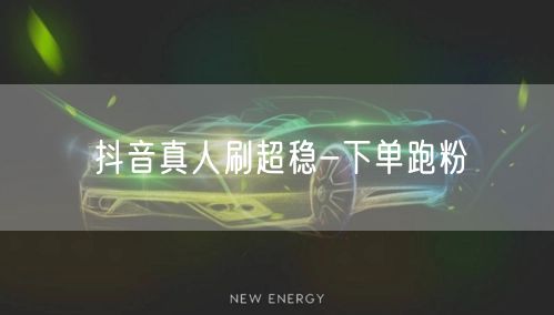 抖音真人刷超稳-下单跑粉
