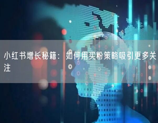小红书增长秘籍：如何用买粉策略吸引更多关注