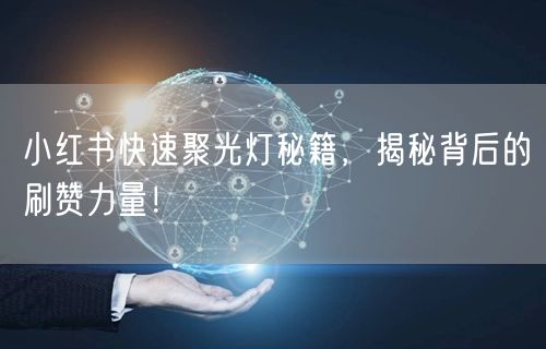 小红书快速聚光灯秘籍，揭秘背后的刷赞力量！
