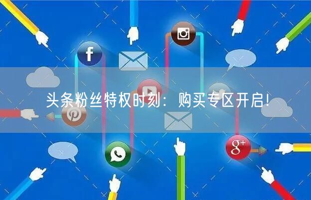 头条粉丝特权时刻：购买专区开启！