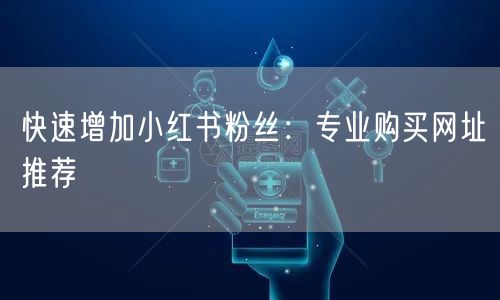快速增加小红书粉丝：专业购买网址推荐