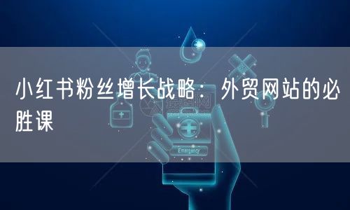 小红书粉丝增长战略：外贸网站的必胜课