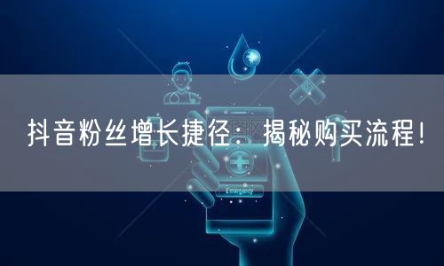 抖音粉丝增长捷径：揭秘购买流程！
