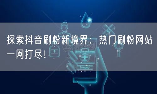 探索抖音刷粉新境界：热门刷粉网站一网打尽！
