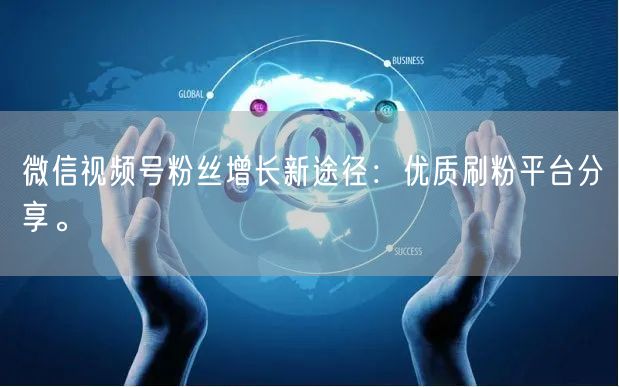 微信视频号粉丝增长新途径：优质刷粉平台分享。