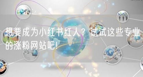 想要成为小红书红人？试试这些专业的涨粉网站吧!