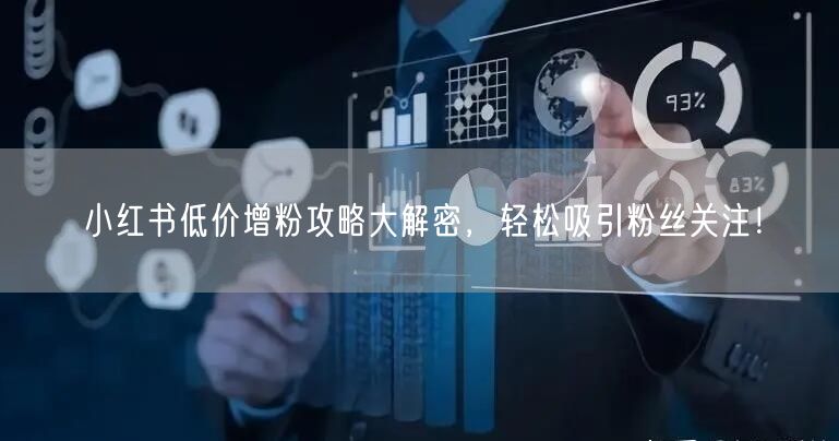 小红书低价增粉攻略大解密，轻松吸引粉丝关注！