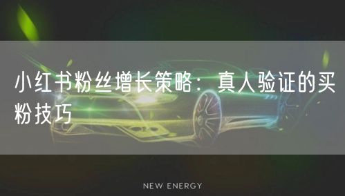 小红书粉丝增长策略：真人验证的买粉技巧