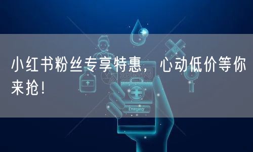 小红书粉丝专享特惠，心动低价等你来抢！
