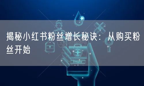 揭秘小红书粉丝增长秘诀：从购买粉丝开始